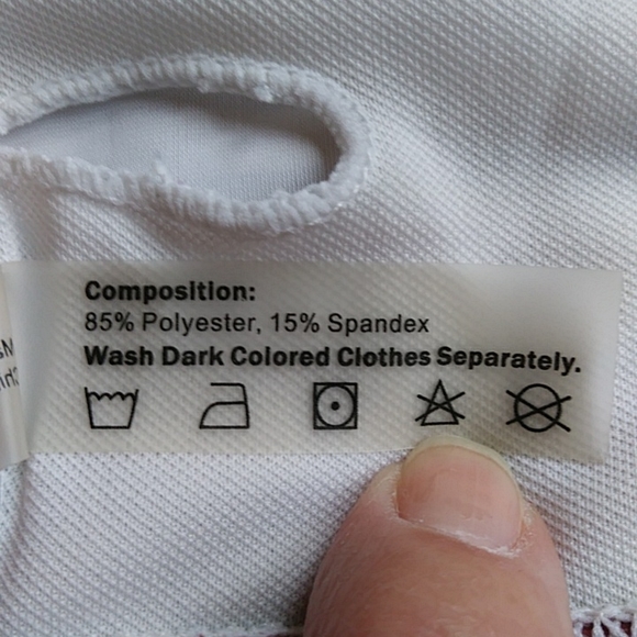 Zaful Cut-Out Striped Two Piece Bikini High Waisted Cheeky Bottom 6 White Maroon - Picture 3 of 16